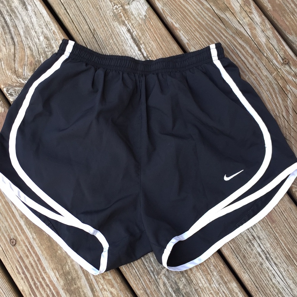 Nike Black Athletic Shorts with Elastic Waistband